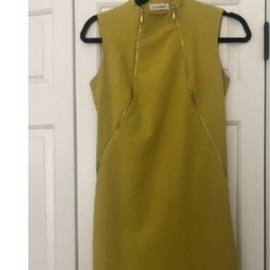 Calvin Klein Yellow Mustard Dress